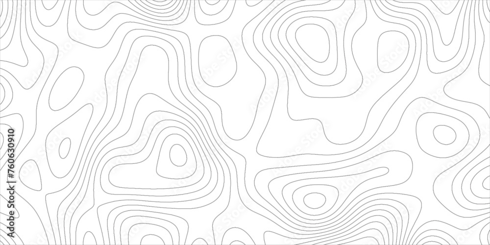 Topographic map background with geographic line map with elevation assignments.Modern design with White topographic wavy pattern design. Paper Texture Imitation of a Geographical map shades .	 - obrazy, fototapety, plakaty 