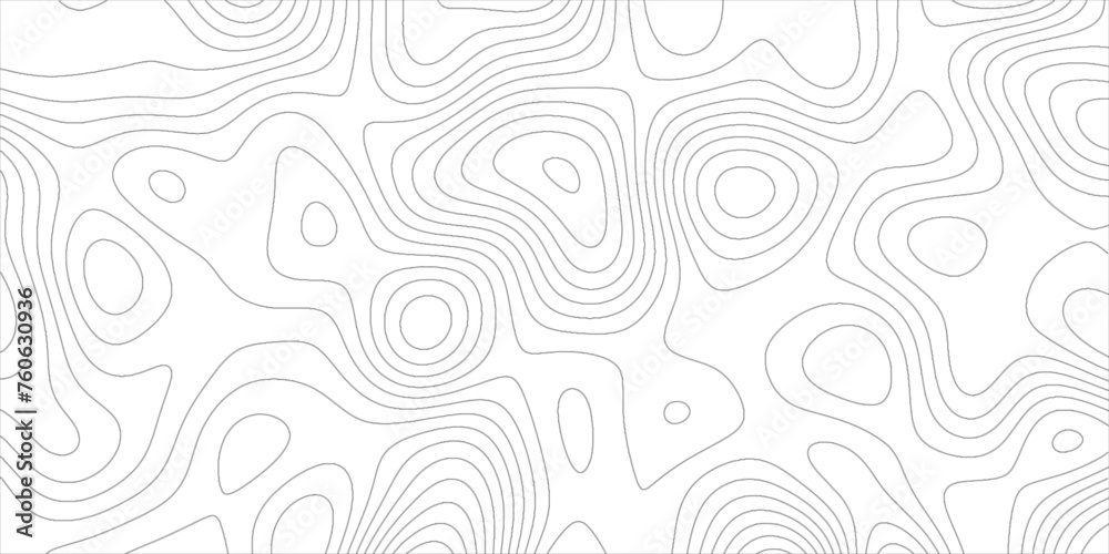 Topographic map background with geographic line map with elevation assignments.Modern design with White topographic wavy pattern design. Paper Texture Imitation of a Geographical map shades .	 - obrazy, fototapety, plakaty 