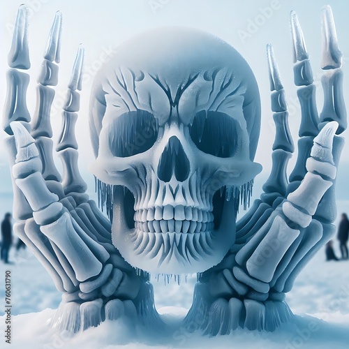 The Haunting Mystery of the Frozen Skull Gripped by its Own Bony Hand 