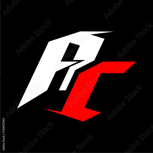 company or individual logo, initials a and c design vector illustration
