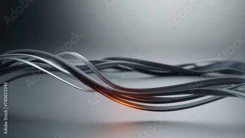 Vibrant Curved Spectrum An eye-catching header or banner design showcasing energetic curves in a spectrum of ash gray, silver, and dark slate gray, adding a burst of color and movement to any web page