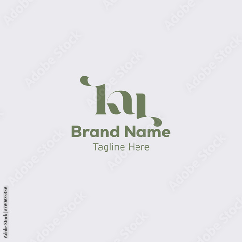 ku initial based unique logo