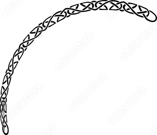 Grunge Curved Celtic Knot Pattern