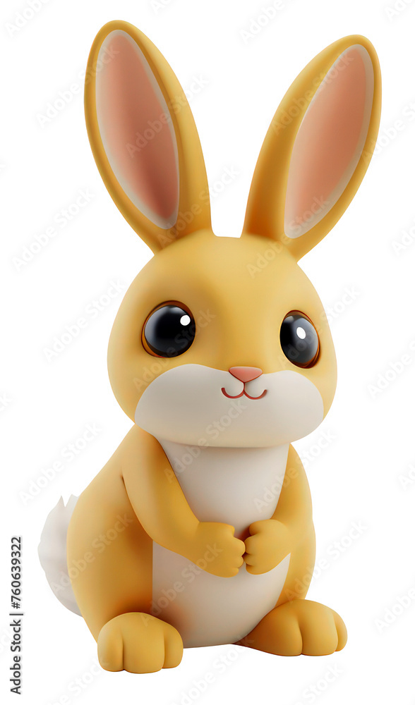 3d cute bunny illustration. 3d cartoon little rabbit character 3d cute bunny illustration. 3d cartoon little rabbit character