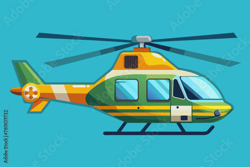 helicopter vector illustration