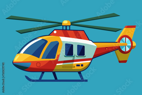 helicopter vector illustration