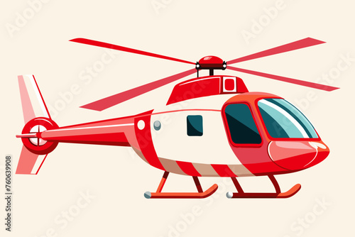 helicopter vector illustration