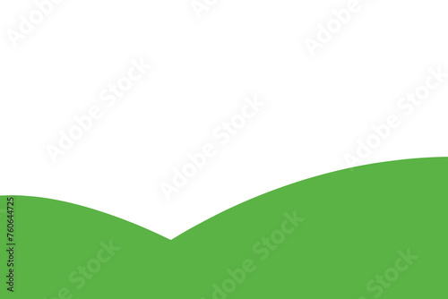 Grass Meadow Bottom Border for Background Element Decoration Vector Illustration