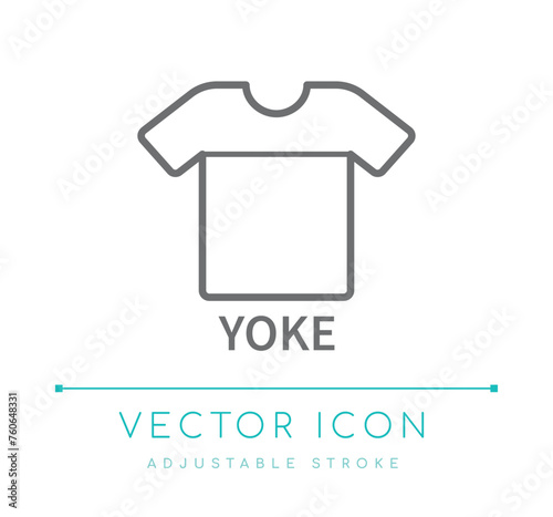 Yoke Tshirt Line Icon