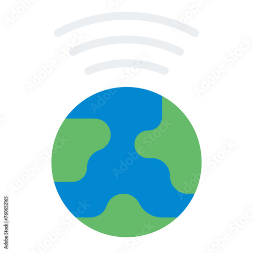 Earth Hour flat icon