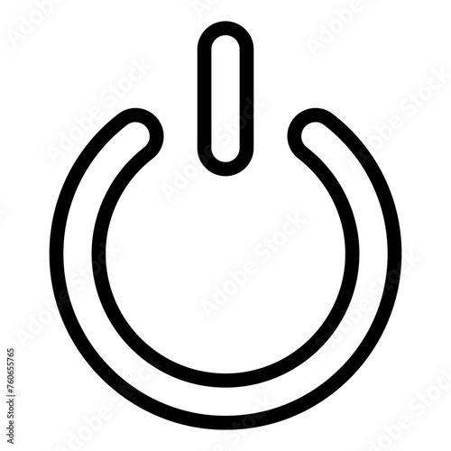 Switch Off line icon