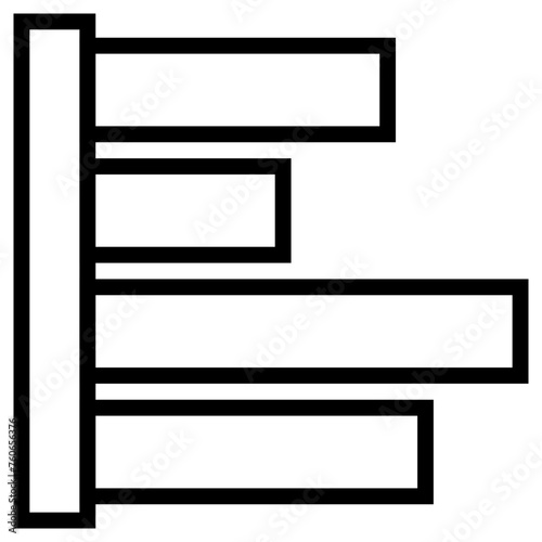 diagram icon, simple vector design