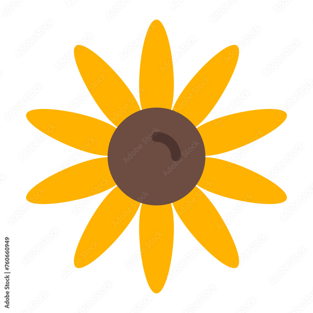 Sun Flower flat icon Sun Flower flat icon