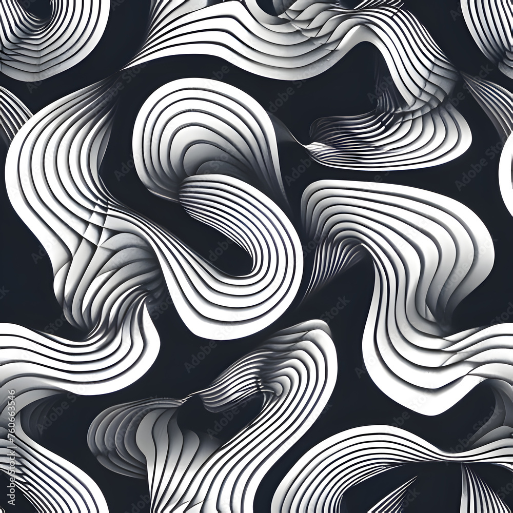 black and white abstract background. Generative AI