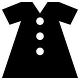 dress icon, simple vector design