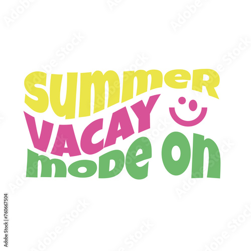Wavy Text summer letters