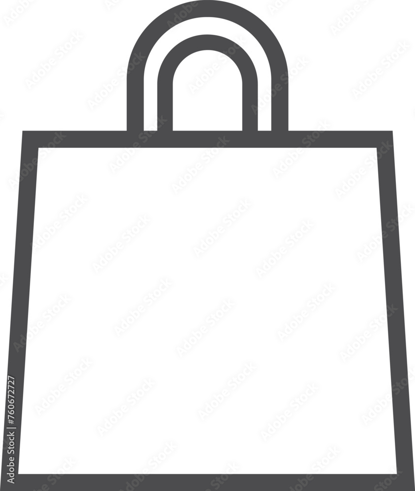 Shopping bag line icon. Store purchase symbol Shopping bag line icon. Store purchase symbol
