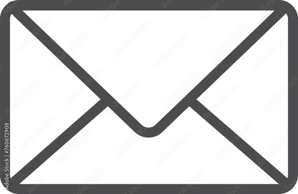 Mail symbol. Envelope line icon. Post sign