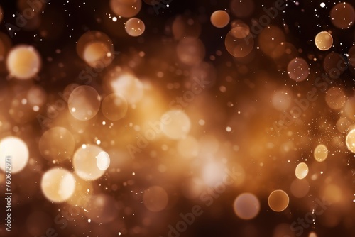 Brown christmas background with background dots, in the style of cosmic landscape