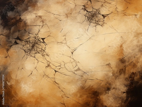 Brown ghost web background image, in the style of cosmic graffiti © Zickert