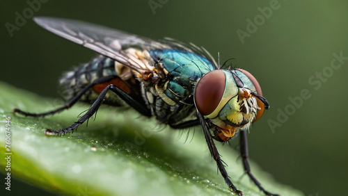 flies on nature background