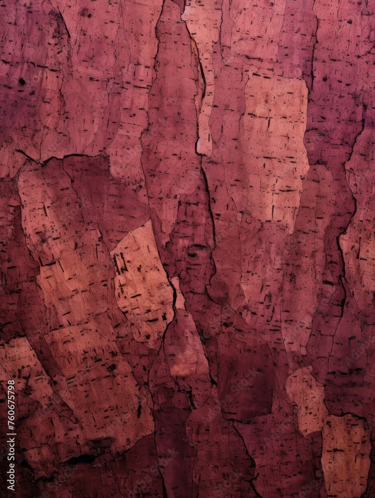 Burgundy cork wallpaper texture, cork background