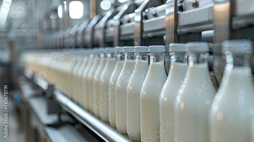 Milk yogurt packaging process technology wallpaper background photo