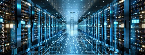 Data Center. A Visual Representation of Server Racks in a Data Center room data center backgrounds photo
