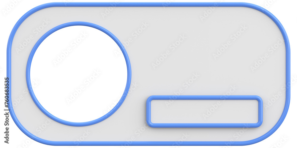 Profile box. Social media profile. 3D illustration. Profile box. Social media profile. 3D illustration.