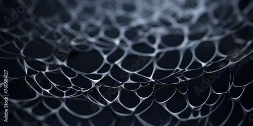 Netting on black background, Mesh Wire Texture, Steel net made of sturdy wires, Generative AI