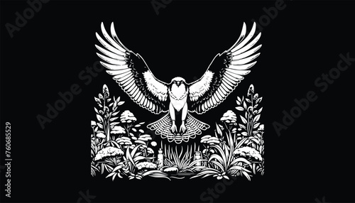 Perigrine falcon design logo, falcon flying, falcon design 