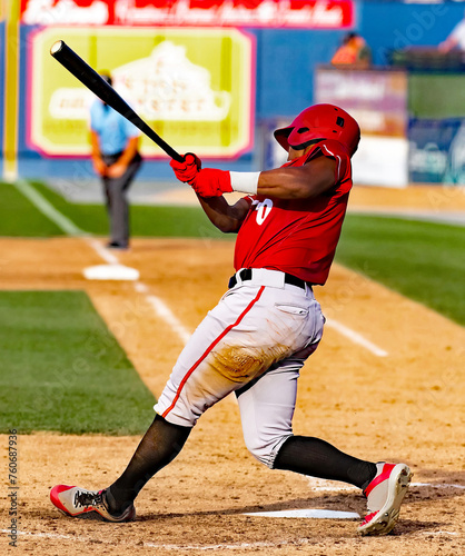 baseball player hitting photo