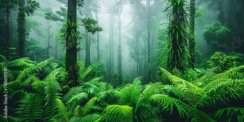 lush rainforest of Tropical North Queensland photo