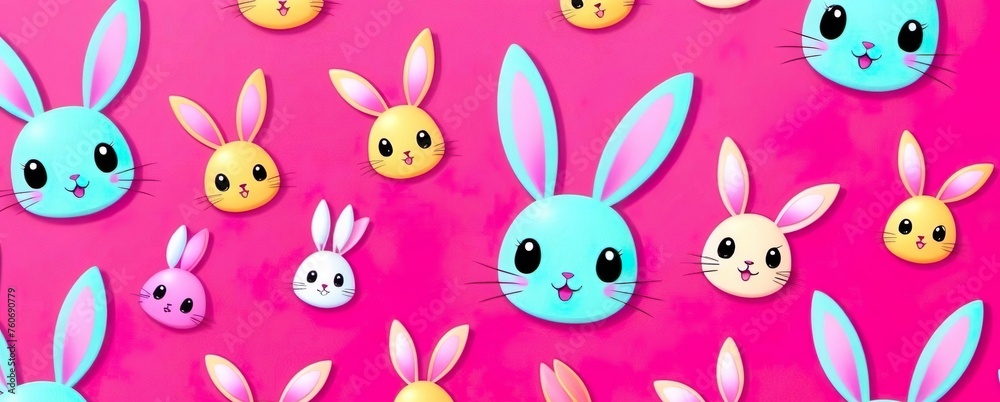 pattern with cute bunnies pattern with cute bunnies