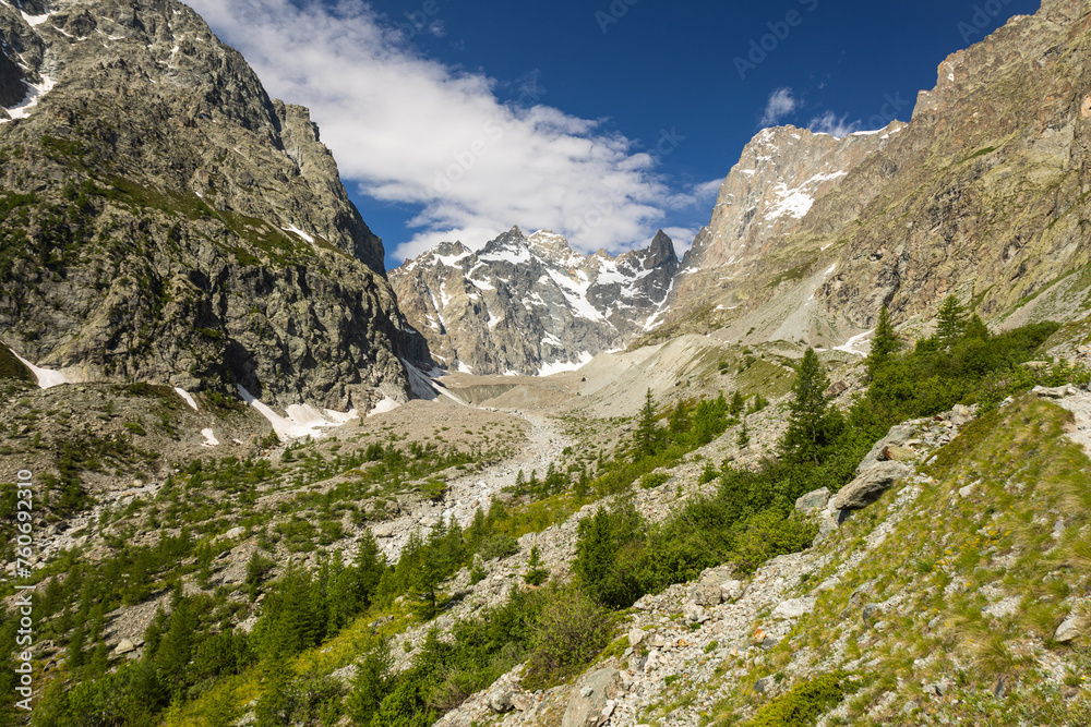 A valley made by an alpine glacier