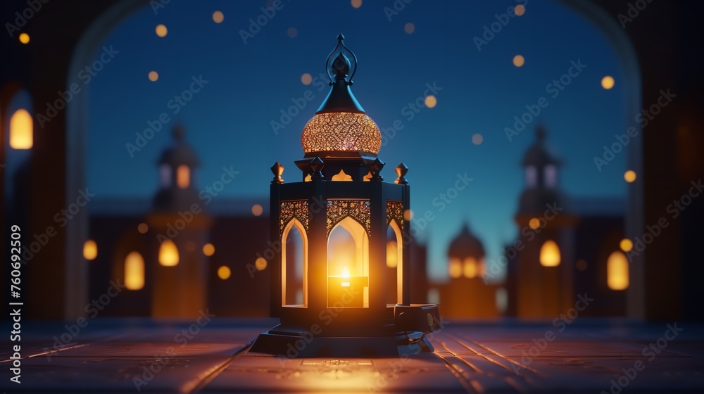 A Night in Ramadan: A Colorful Mosque and a La