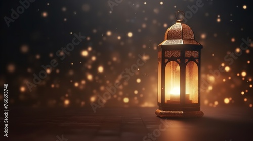 Arabic Lantern of Ramadan Celebration Background © Ali