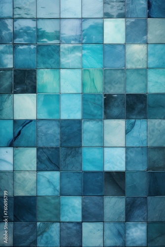 Cyan marble tile tile colors stone look, in the style of mosaic pop art