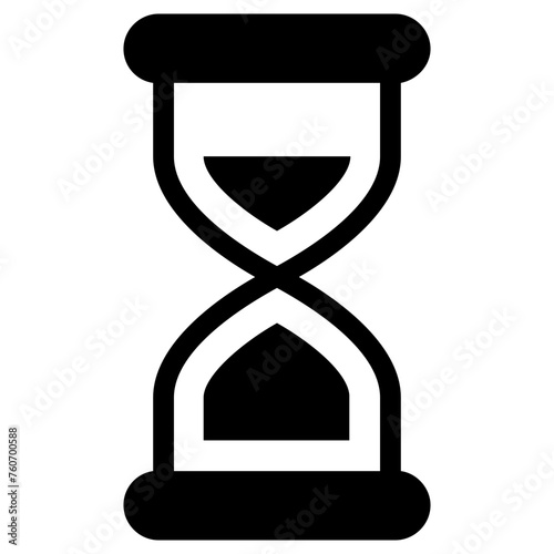 hourglass icon, simple vector design