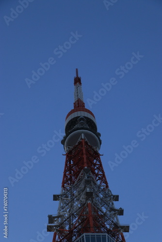 Tokyo Tower with the city of Tokyo in the background