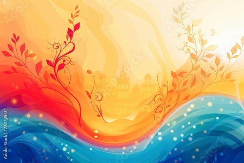 abstract background for Baisakhi photo