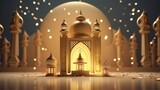 Festive Greeting Card for Muslim Holy Month Ramadan
