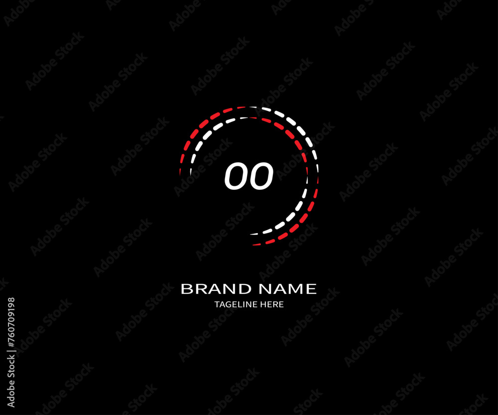 OO LETTER LOGO Design ONE BLACK BACKGROUND OO LETTER LOGO Design ONE BLACK BACKGROUND