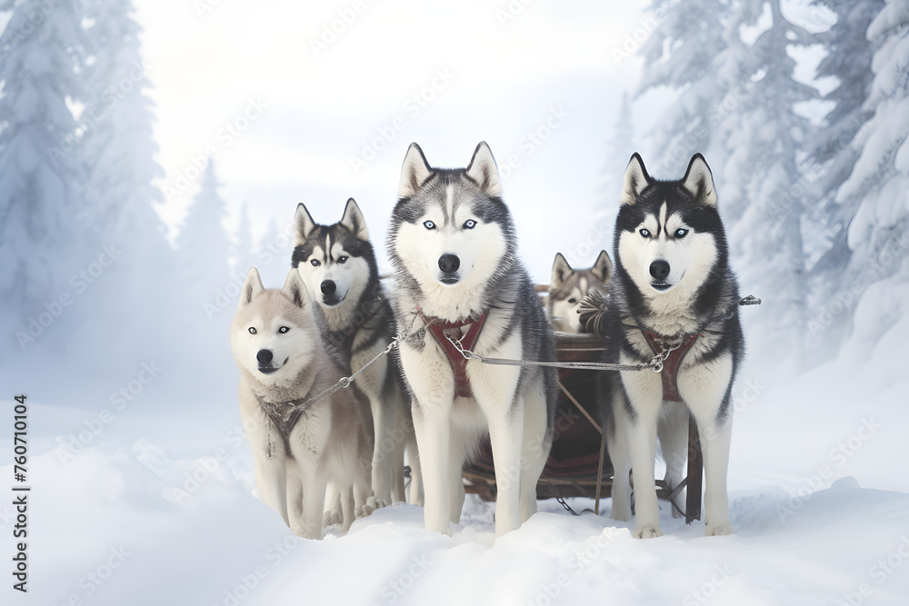 Sled Dogs, dogs running, huskies Sled Dogs, dogs running, huskies
