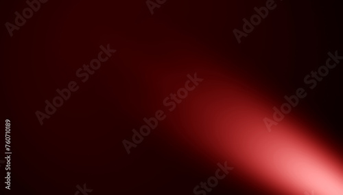 Spotlight on isolated background . Divine red light through a dark fog. The rays beam light on the floor. Stock illustration.