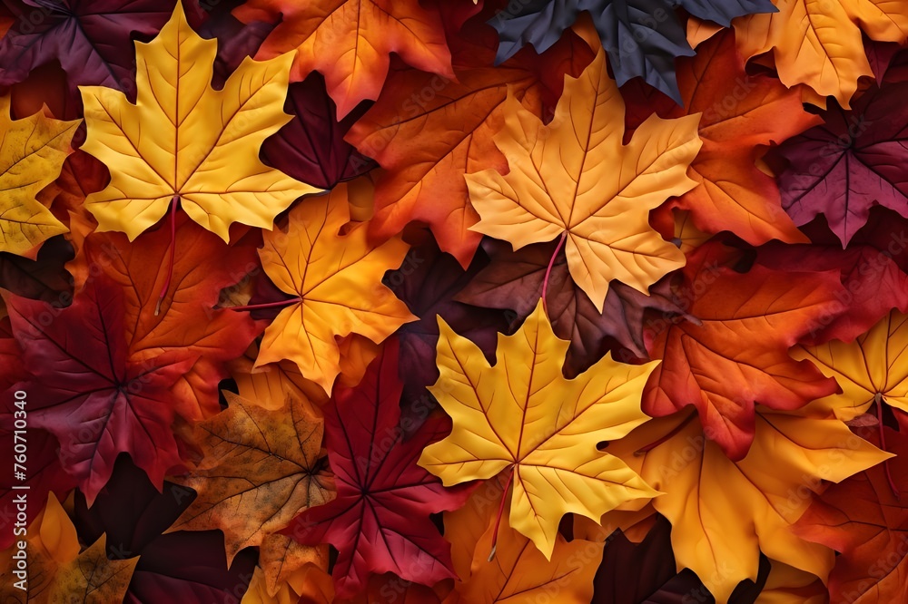 Colorful Autumn Foliage: A vibrant display of autumn leaves in various hues, celebrating the beauty of the fall season.

