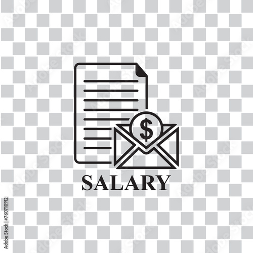 sallary icon , money icon vector photo
