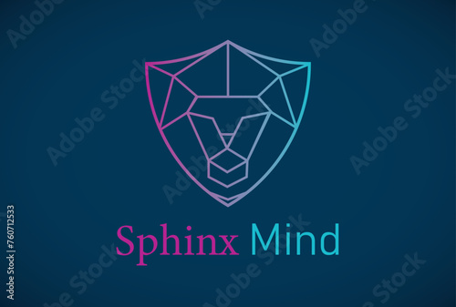 Gradient Sphinx Mind Logo Template