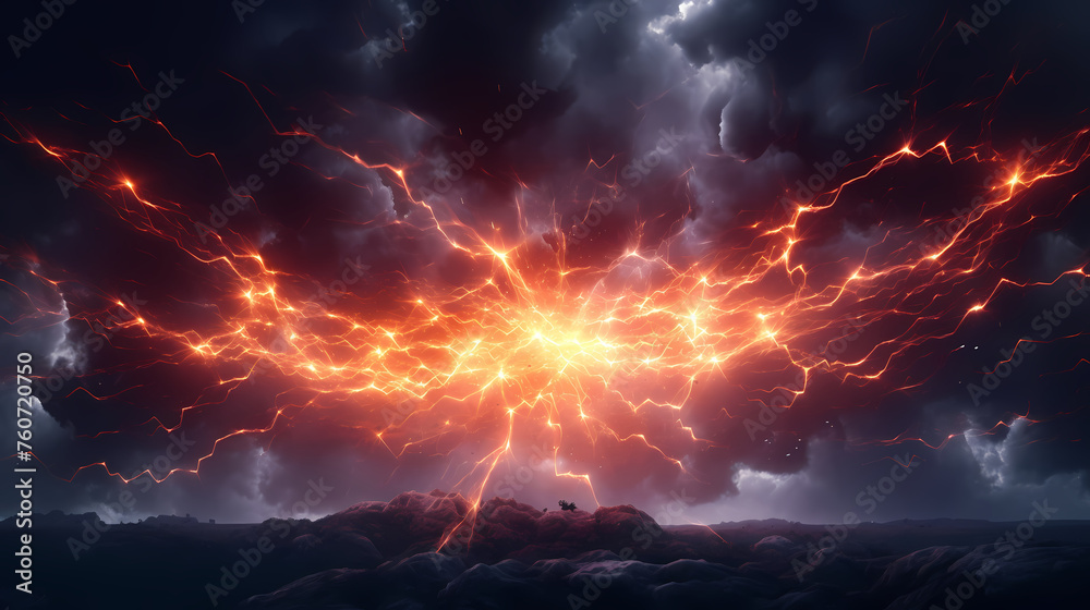 Energy lightning collision powerful illustration explosion background Energy lightning collision powerful illustration explosion background