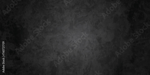 Abstract dark black and stone grungy wall charcoal color backdrop texture background. Blank black concrete texture surface background. dark texture chalk board and black board background. © armans